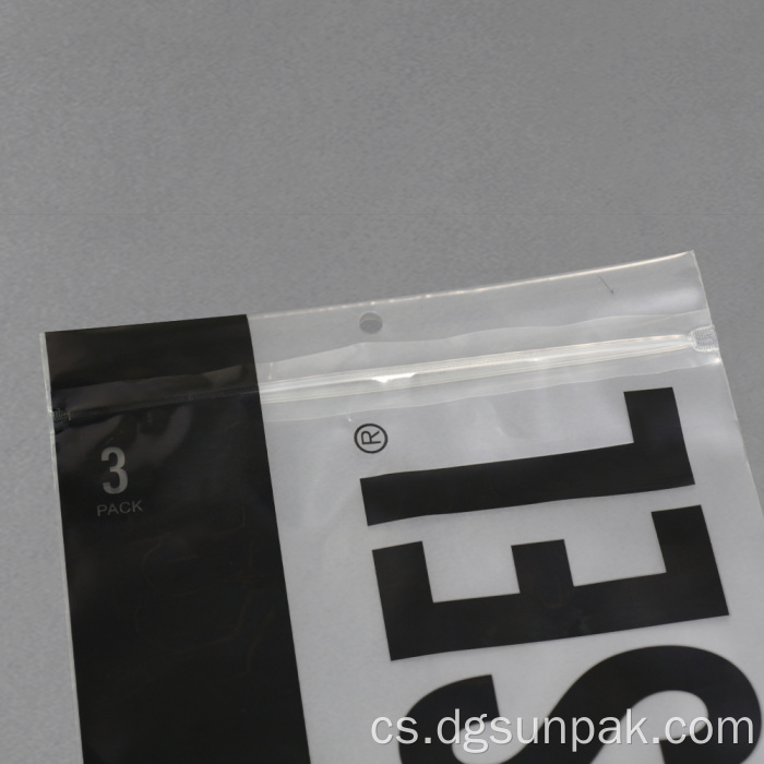 Matná matná taška na zip Oblečení Tshirt Zip Bag